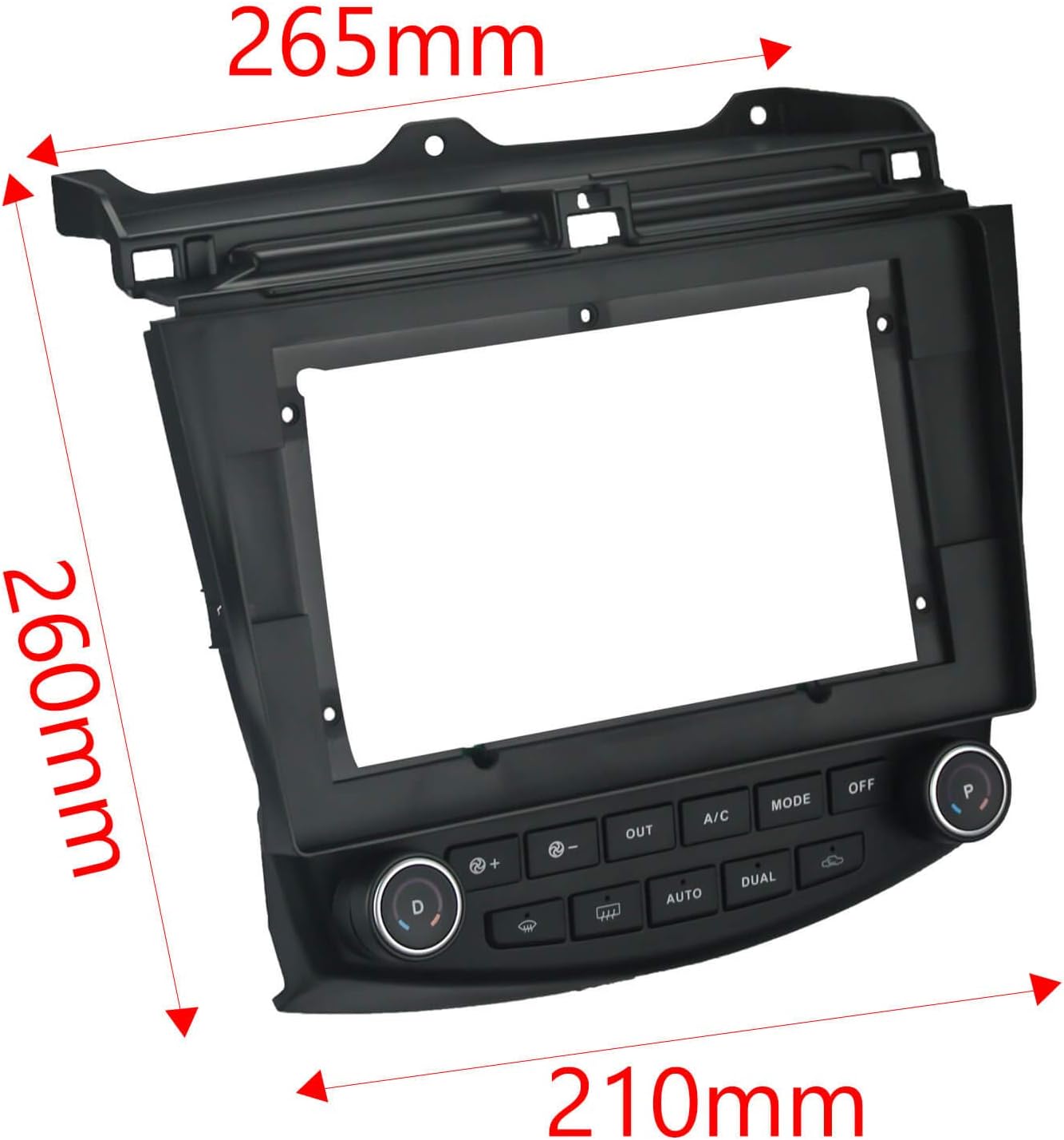 10.1 Inch Double DIN Dash Kit for Honda Accord 2003-2007 Car Stereo Frame Pack of 2 T515017