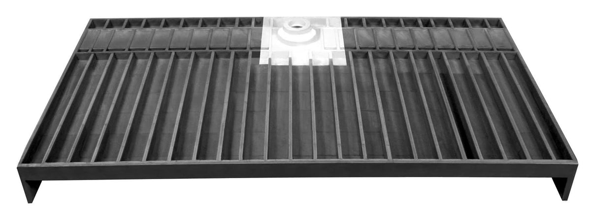 Bronze Shower Base with Grate K994