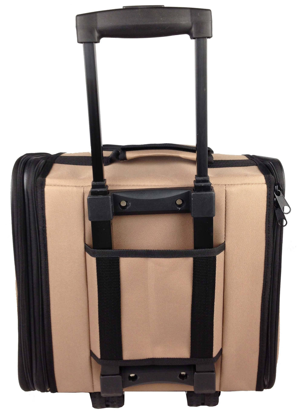 Brown Wheeled Travel Pet Carrier Q61010