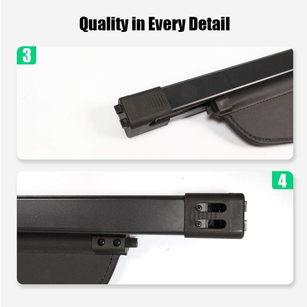 Black Retractable Cargo Cover D529826