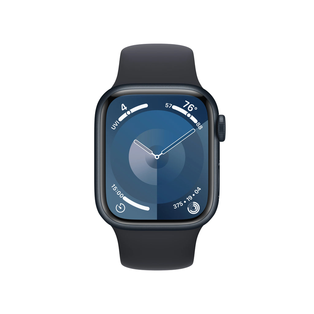Apple Watch Series 9 GPS + Cellular 41mm Midnight Aluminum Case with Midnight Sport Band - M/L D46366