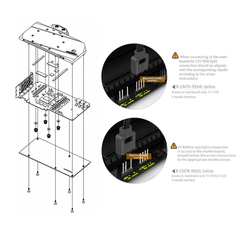 GPU Water Block for XFX Radeon RX 6900 6800 XT Speedster MERC 319 Full Cover Cooler V31346