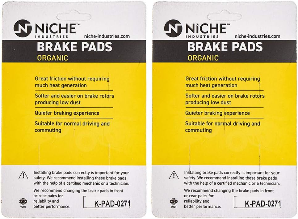 Organic Brake Pad Set Pack of 2 V7505