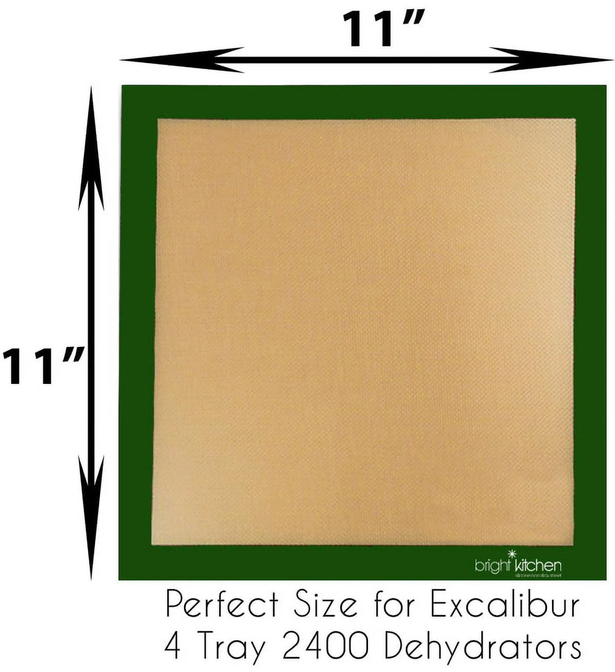 4 X 11" X 11" Non-Stick Fruit Leather Dehydrator Sheet O3681