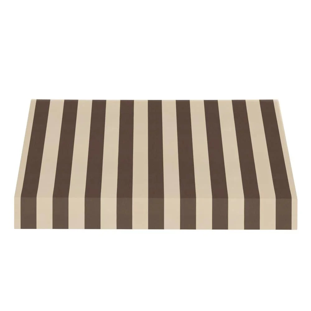 Brown/Tan Stripe Acrylic Fixed Awning R61990