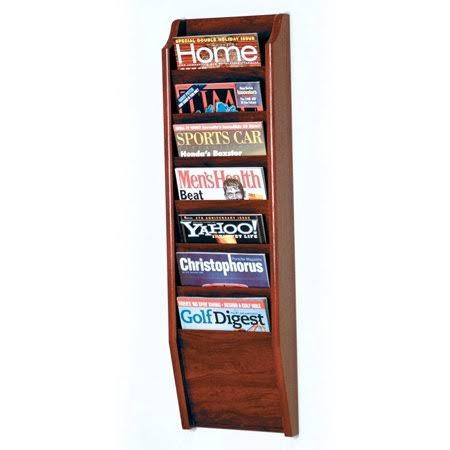 Mahogany Wooden Magazine Rack M222256