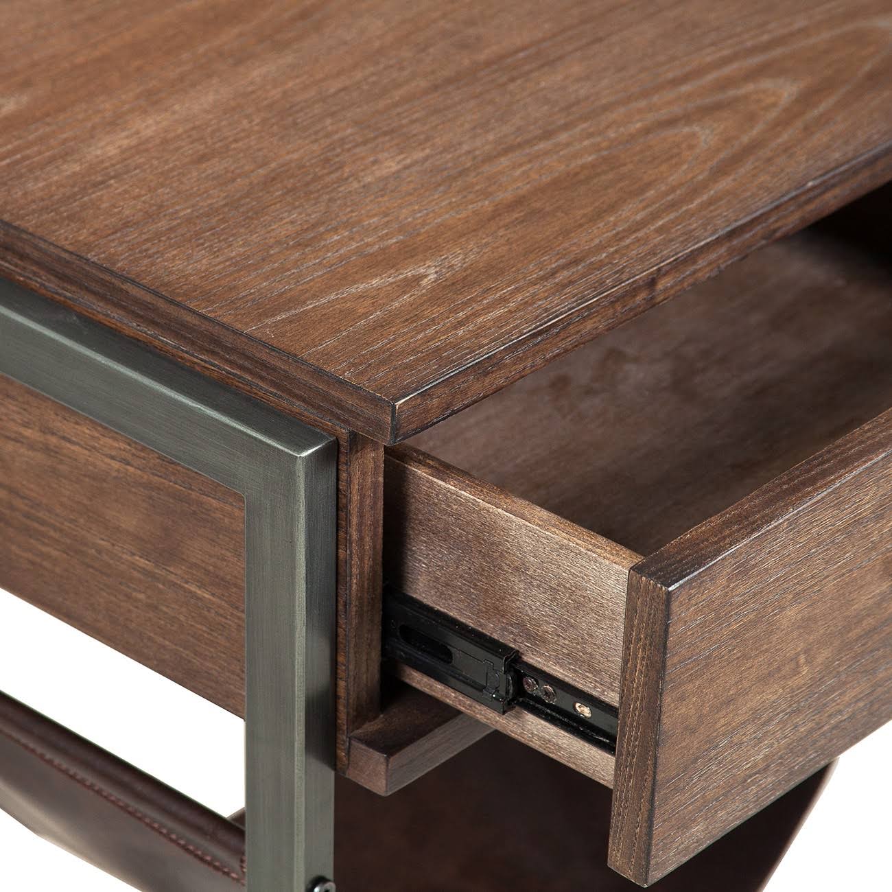 Industrial Style Wood Side Table I10390