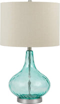 Thumbprint Glass Gourd Table Lamp A842