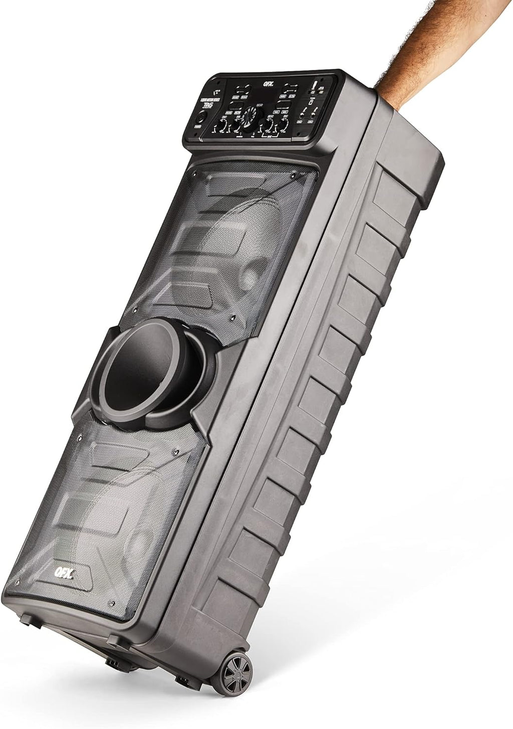 Portable Speaker with Wireless Microphone and FM Radio U6477
