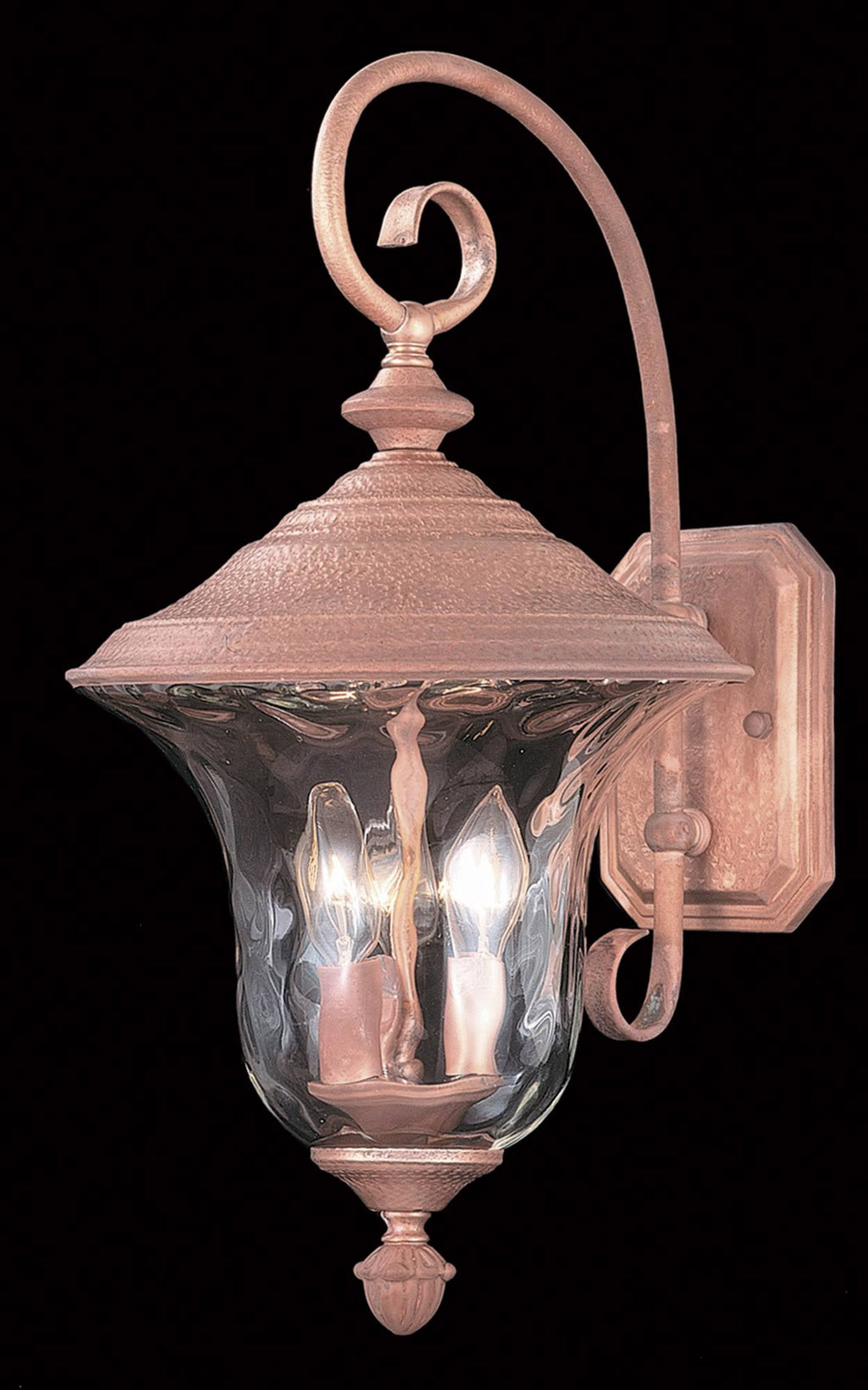 3-Light Siena Bronze Exterior Wall Mount T336