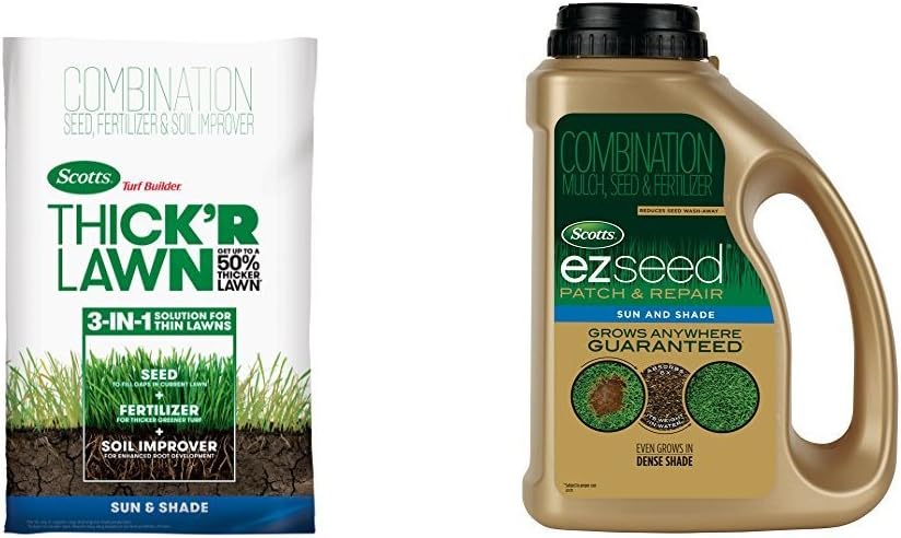 3 in 1 Lawn Fertilizer, Seed, & Soil Improver, 40 lb. Pack of 2 J5515