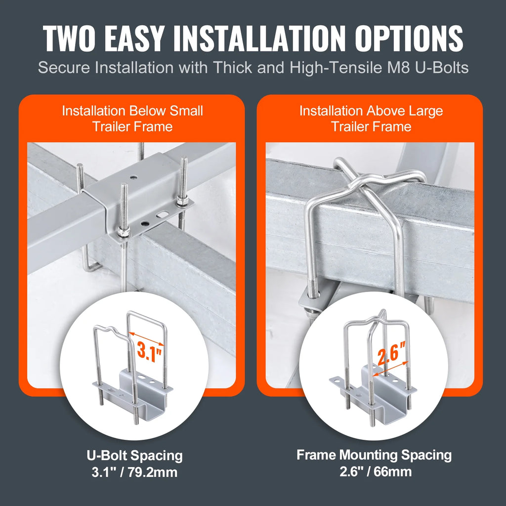 48” Galvanized Boat Trailer Guide on PVC Poles P2227