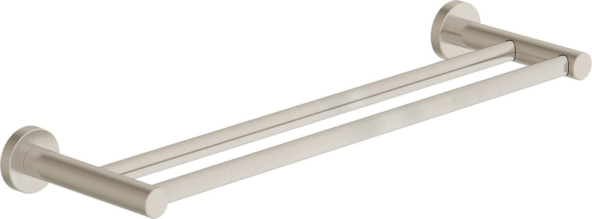 Satin Nickel Double Towel Bar F2799