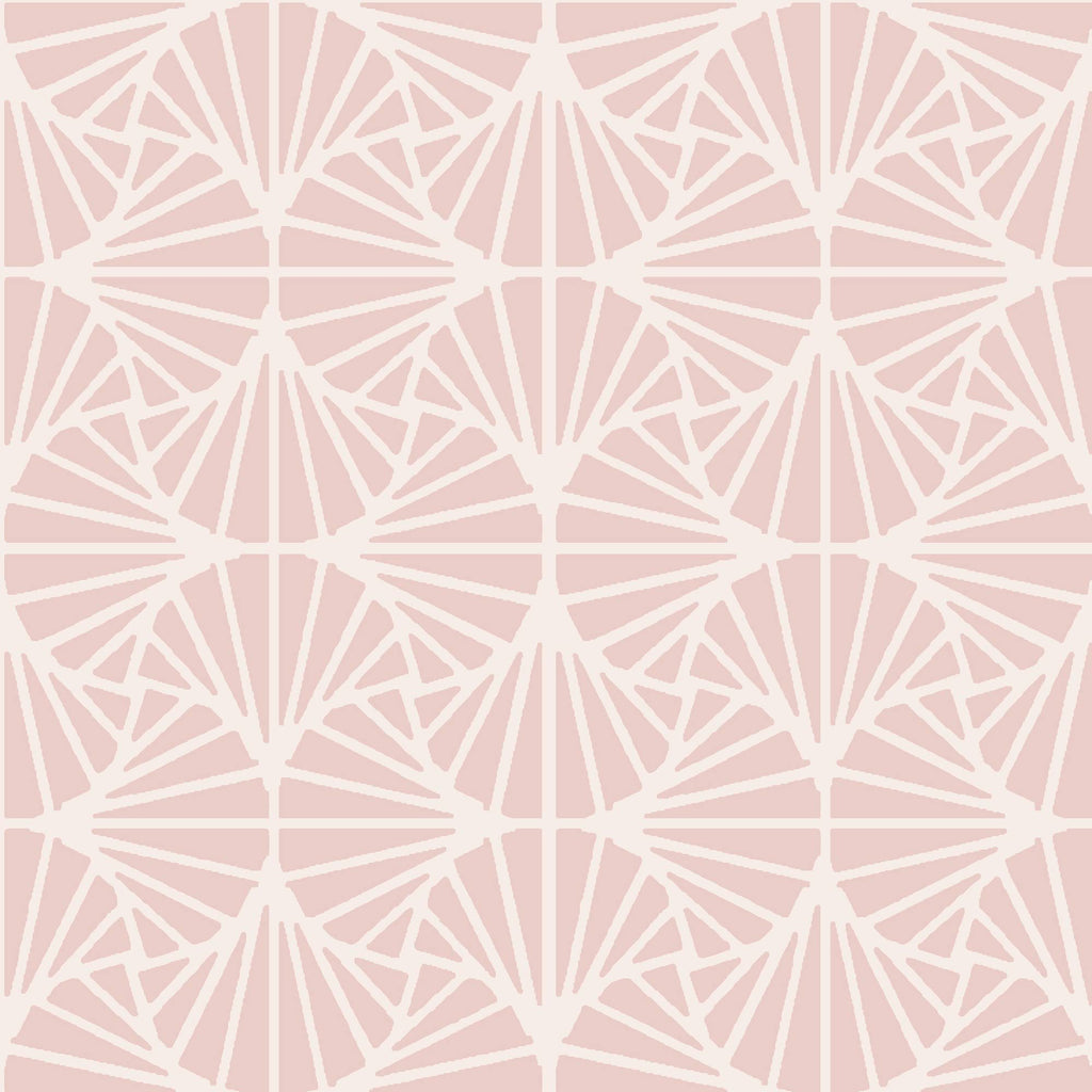 Round Cone Leg Ottoman Pink L1809