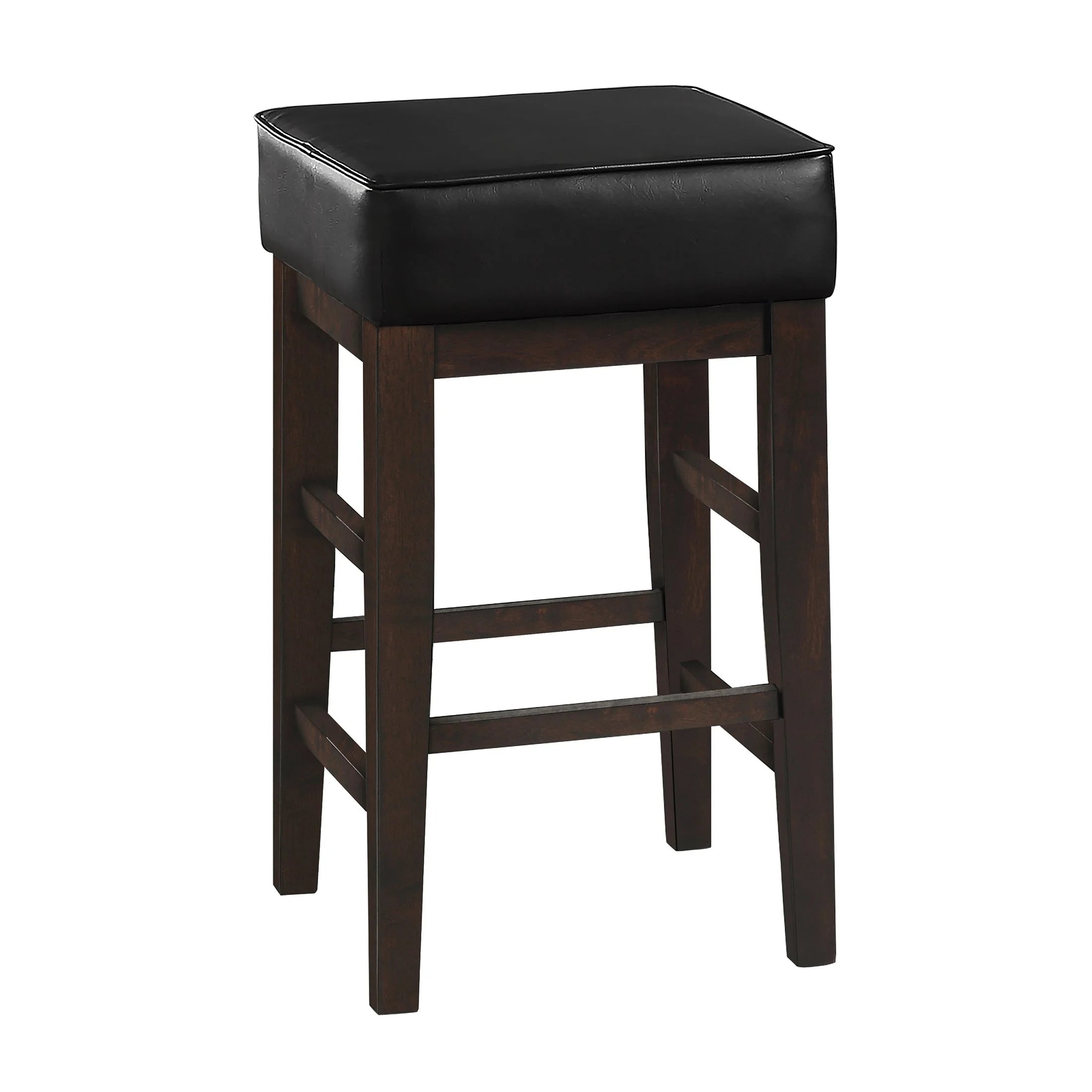 Black Counter Height Barstool Set of 2 P462420