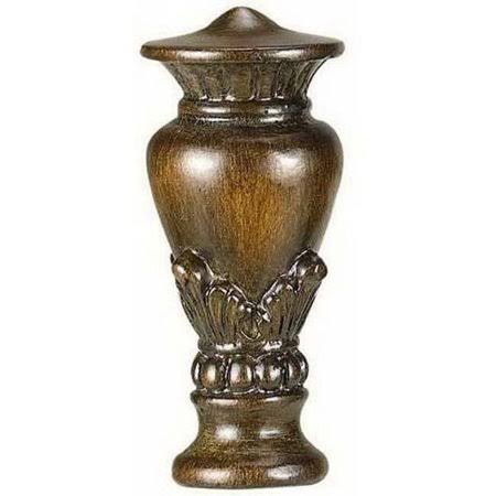 2.5 in. Light Brown Resin Urn Finial A407318