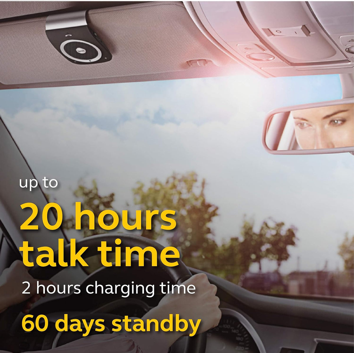 Black Bluetooth In-Car Speakerphone Pack of 2 K436