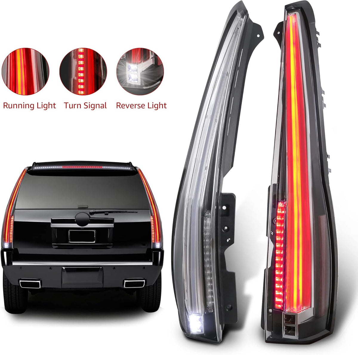 Red Clear LED Tail Light Assembly P10708