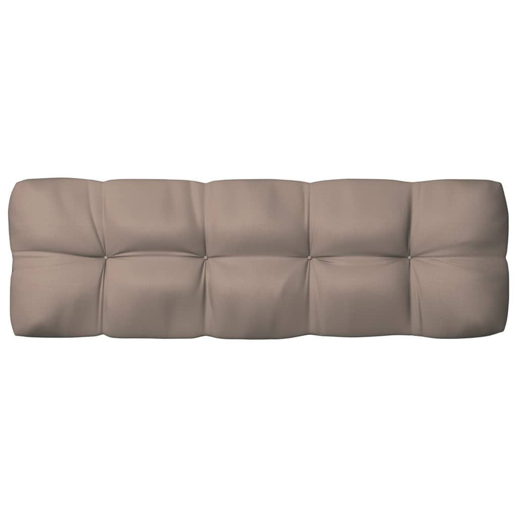Set of 5 Taupe Fabric Pallet Sofa Cushions C564215