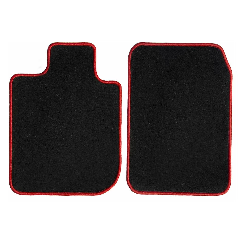 Black with Red Edging Carpet Car Mats N33017