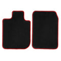Black with Red Edging Carpet Car Mats N33017