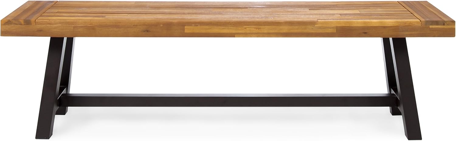 Rustic Metal Bench V5557