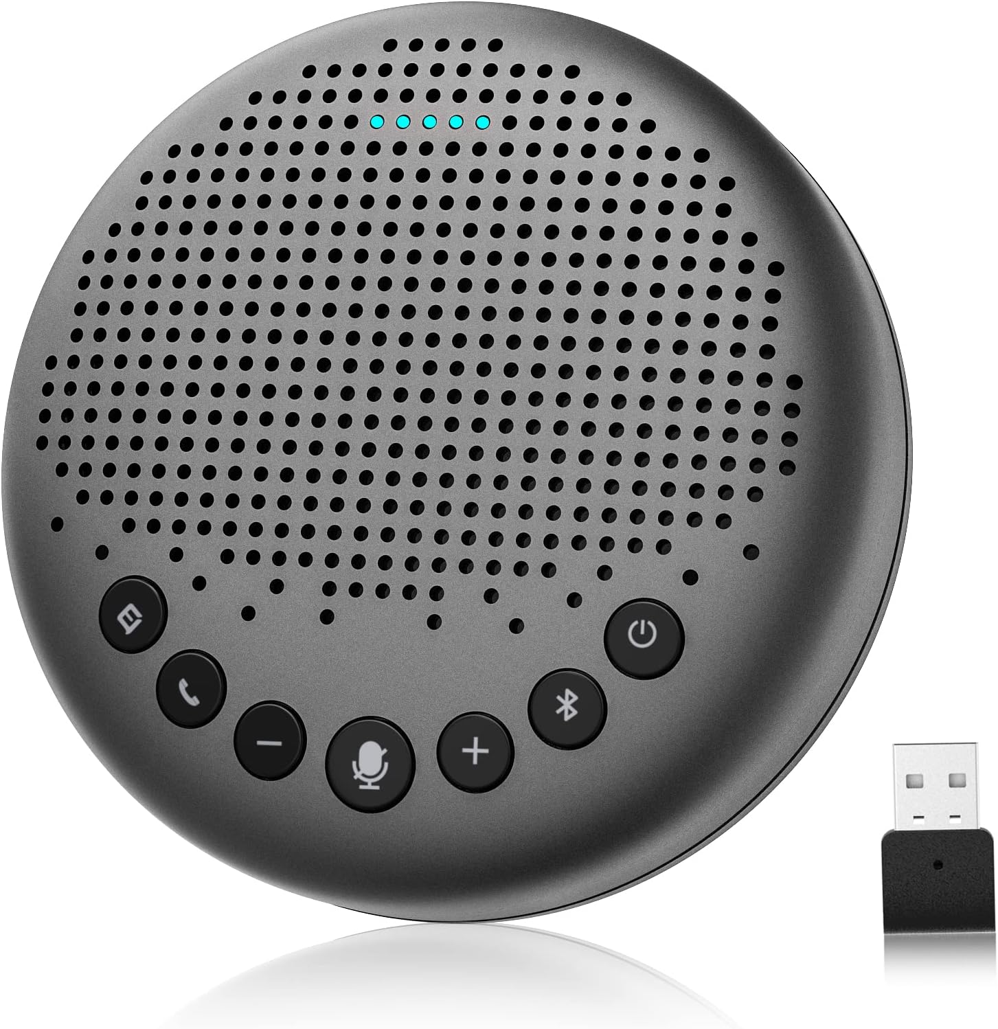 Black 360° Bluetooth Speakerphone for 8 People, Pack of 2 C968