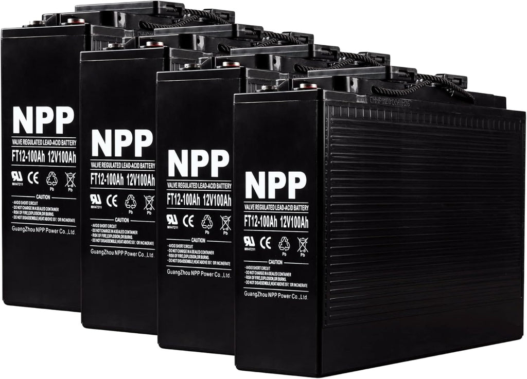 12V 150Ah Front Access AGM Deep Cycle SLA Battery (2 Pack) U39332