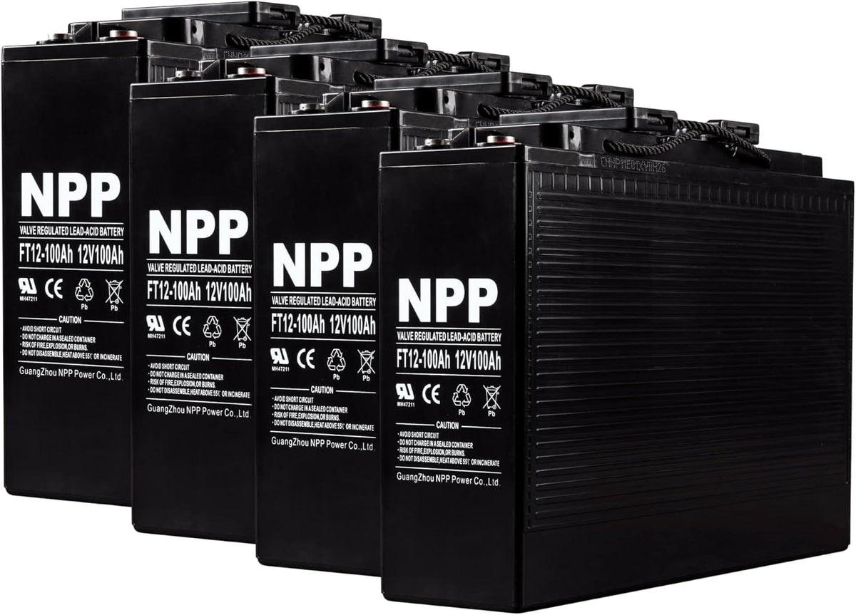 12V 150Ah Front Access AGM Deep Cycle SLA Battery (2 Pack) U39332