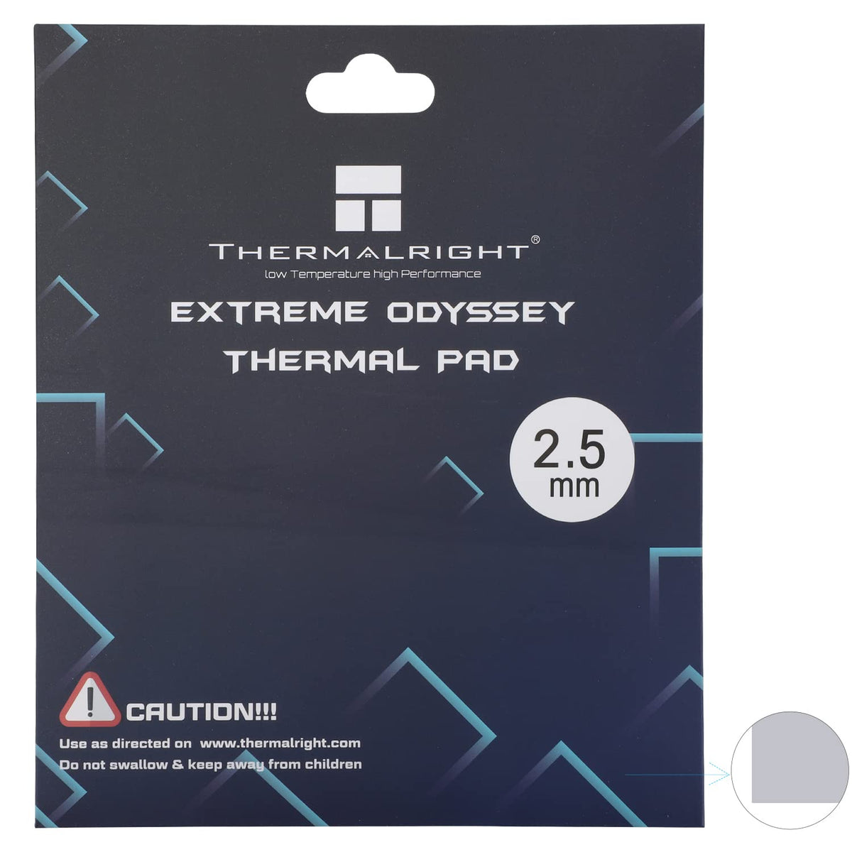 Thermal Pad 12.8 W/mK Non Conductive Silicone Pad Multi-Size (2.5mm) H945