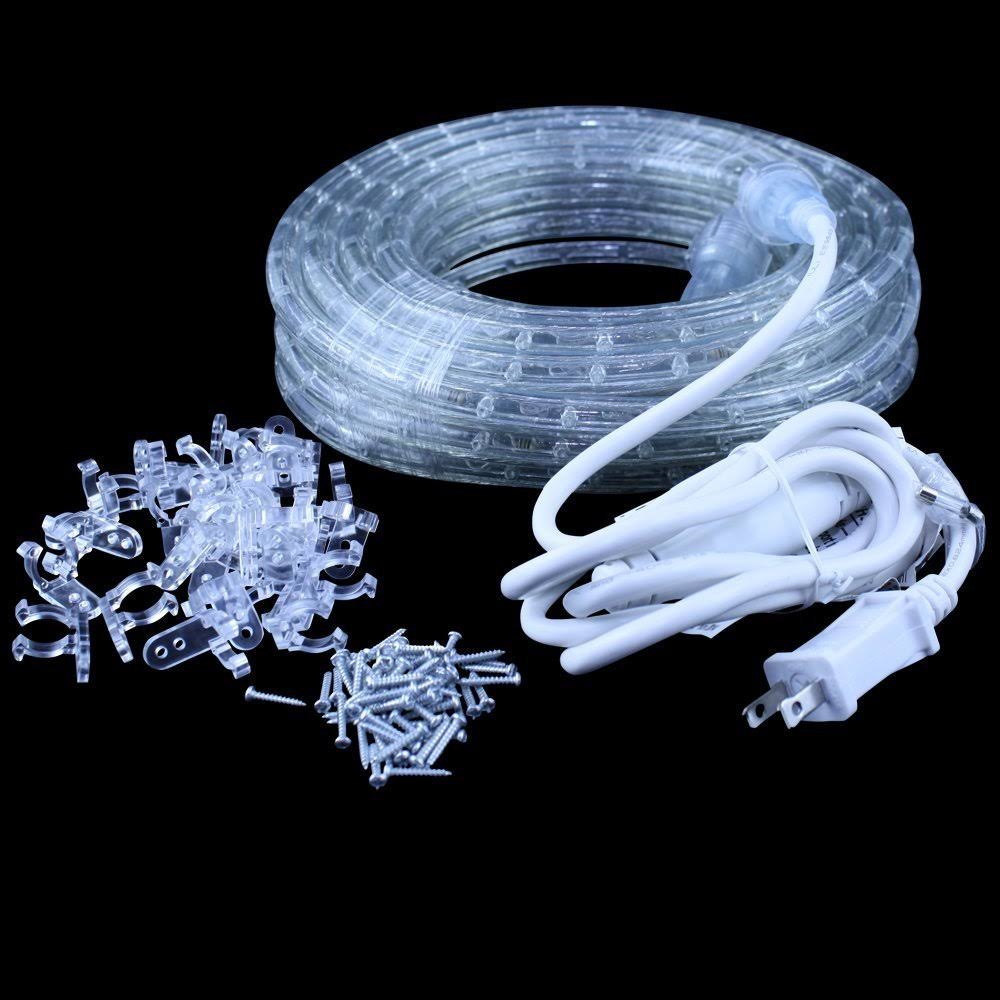 75 ft Warm White 3000K LED Flexible Rope Light Kit J6279