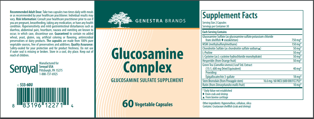 Glucosamine Complex 180 VegCap K748