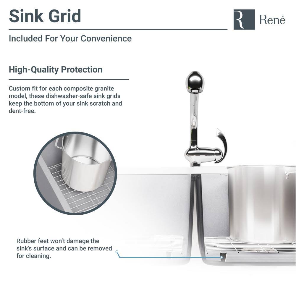 Composite Granite Kitchen Sink, Carbon W60215