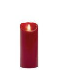 Red Smooth Candle Wax Pillar W396