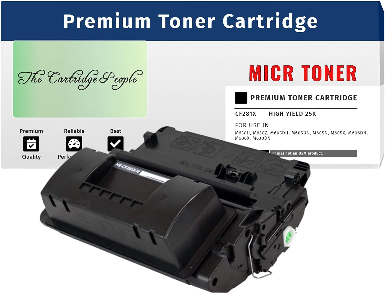 Toner Cartridge for HP 81X CF281X MICR Toner 25k Check Printing M730443