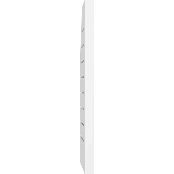 Half Octagon Top Right Surface Mount PVC Gable Vent I888901