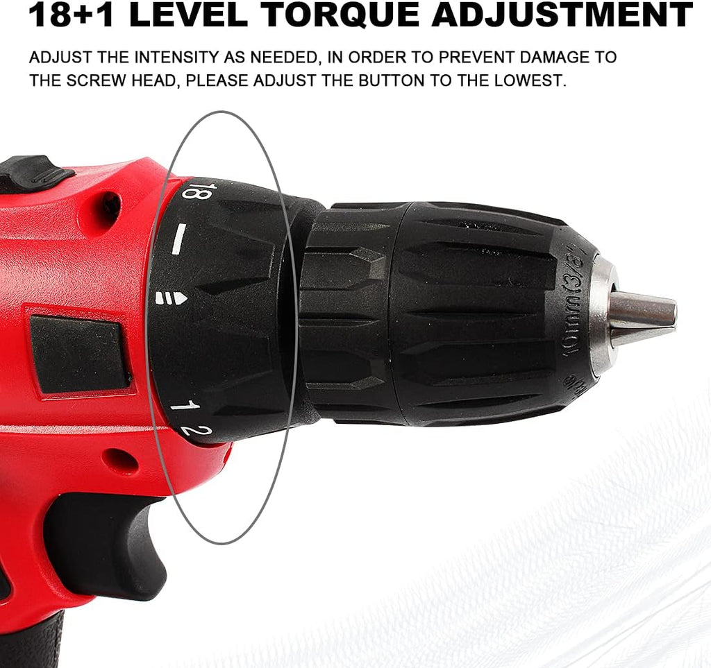 20V max Cordless Drill Kit with 24pcs Accessories Carry Case P95075
