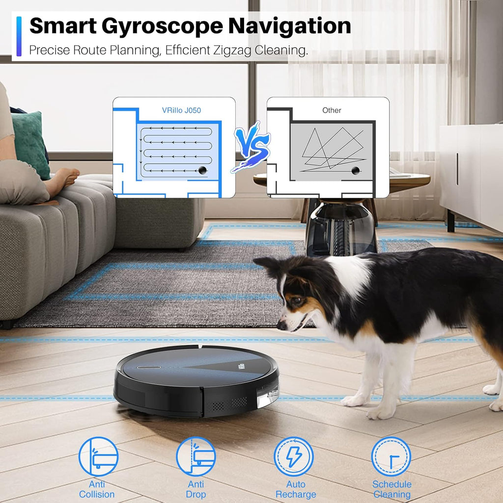 Robot Vacuum and Mop Cleaner with Self-Charging Y960