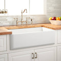 33x22 Single Basin Fireclay Farmhouse Sink H1463