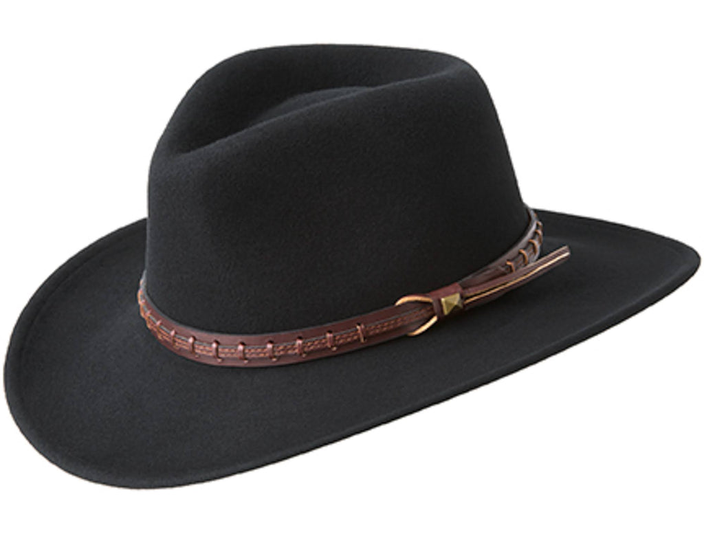 Black Wool Western Hat K9867