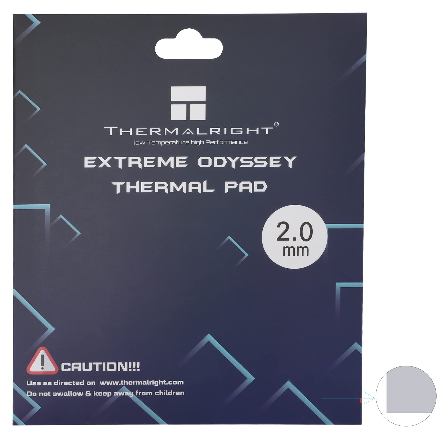 Thermal Pad 12.8 W/mK Non Conductive Silicone Pad Multi-Size (2.5mm) H945