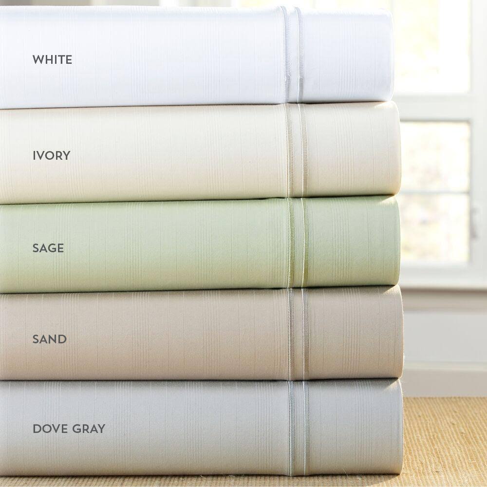 White Bamboo Sheets Twin XL N97870