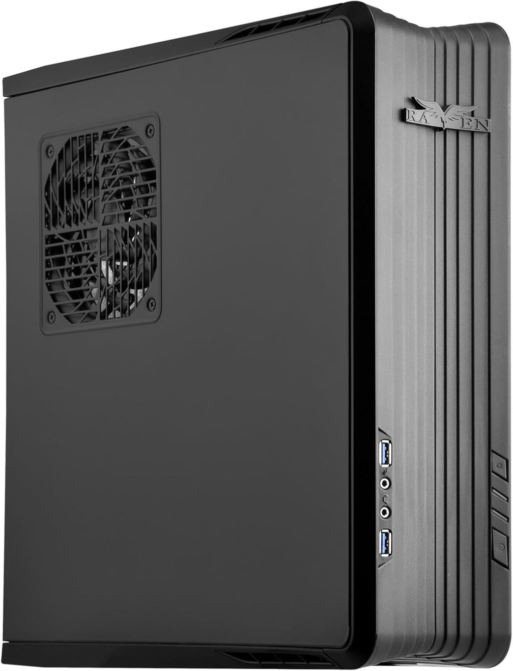 Black Mini-ITX/DTX SFX Computer Case with PCI-E Riser Card I226965