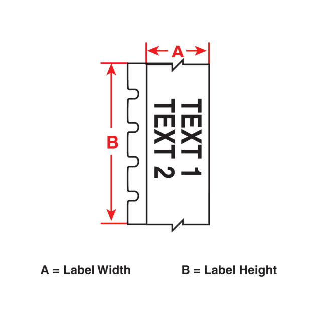 White Vinyl Cloth Label Cartridge K37603