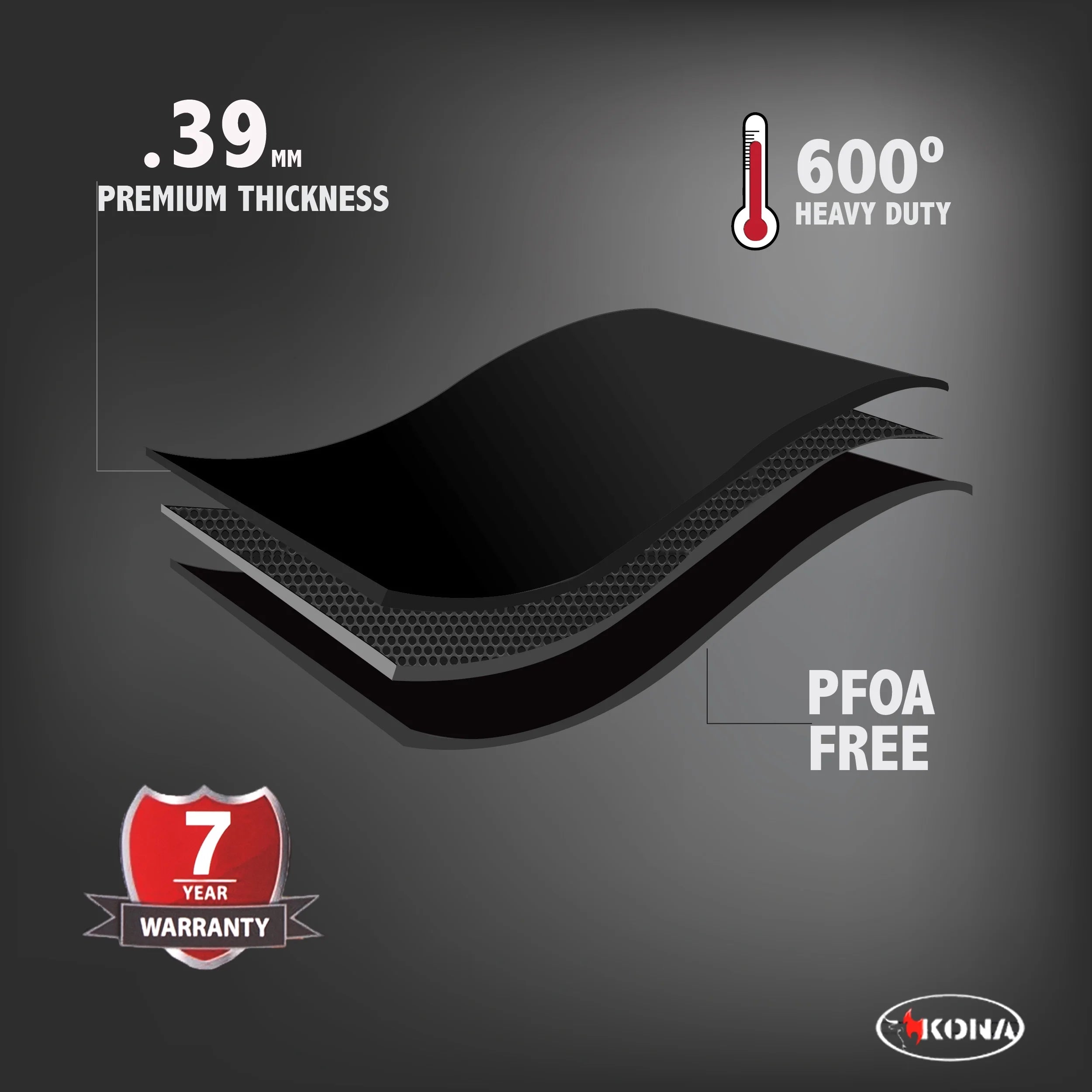 Non-Stick BBQ Grill Mat 25"x17" B7576