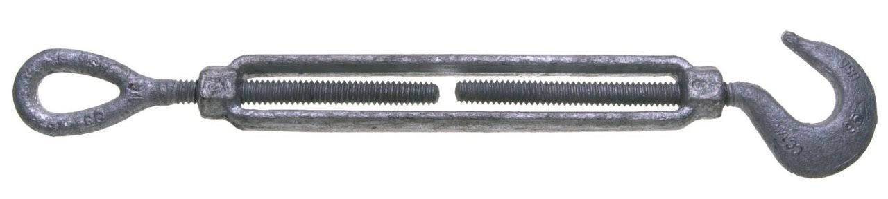 Turnbuckle, hook/eye, 1/2x12 inch C16327