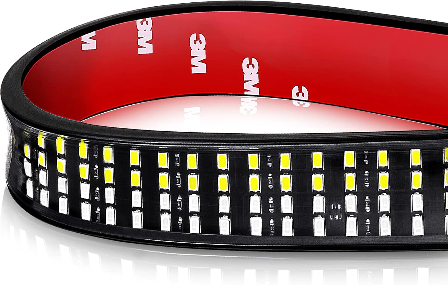 60 Inch Quad Row LED Truck Bed Light Strip, Red Brake/Running, Pack of 2 A677427