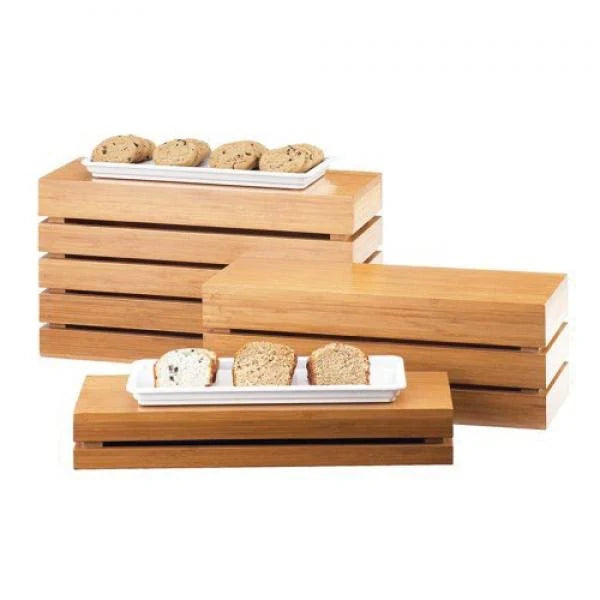 Bamboo Rectangle Crate Riser P31218