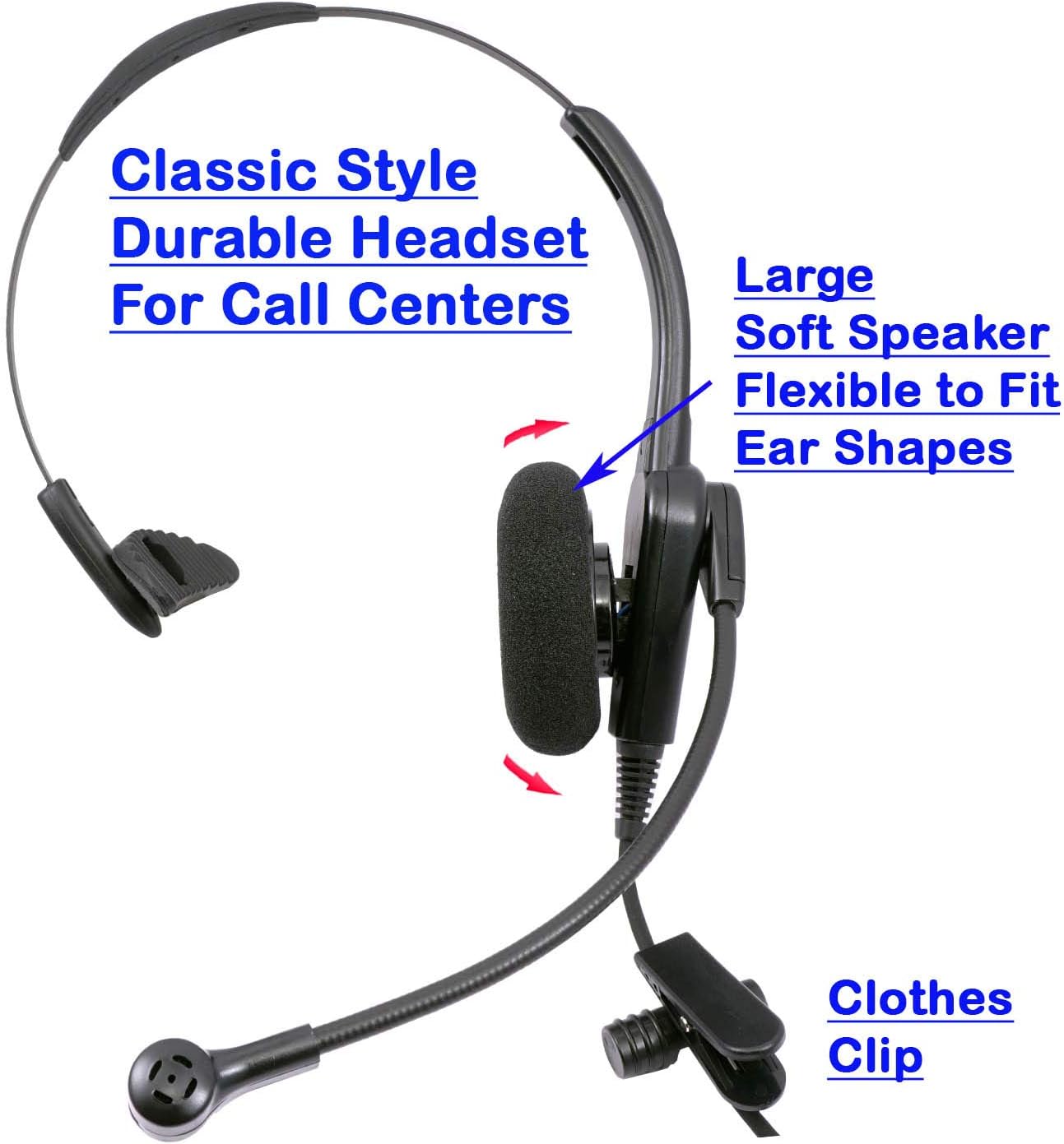Noise Cancelling Mic Headset Z449