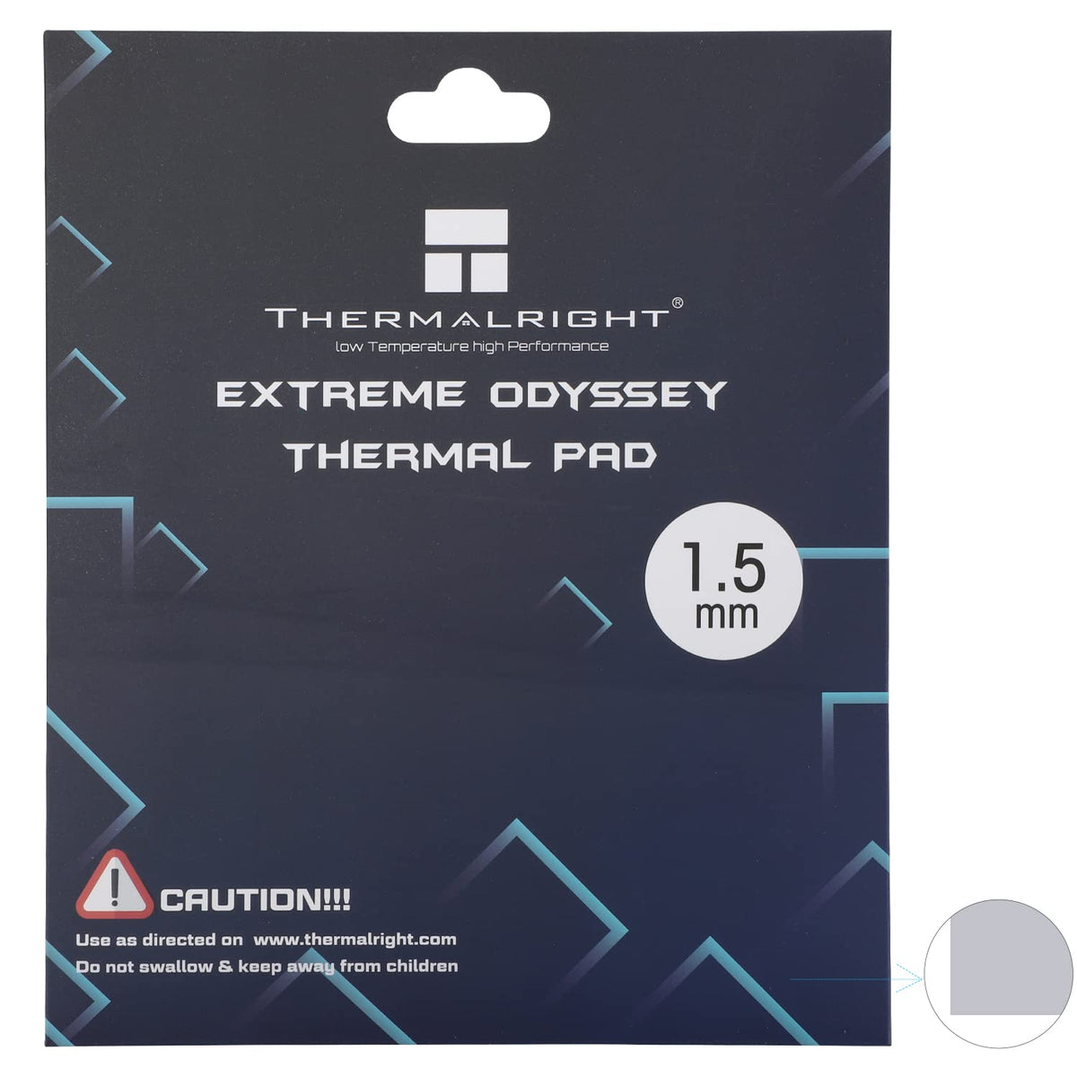Thermal Pad 12.8 W/mK Non Conductive Silicone Pad Multi-Size (2.5mm) H945
